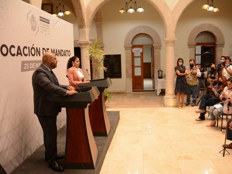 Congreso de Durango aprueba revocación de mandato