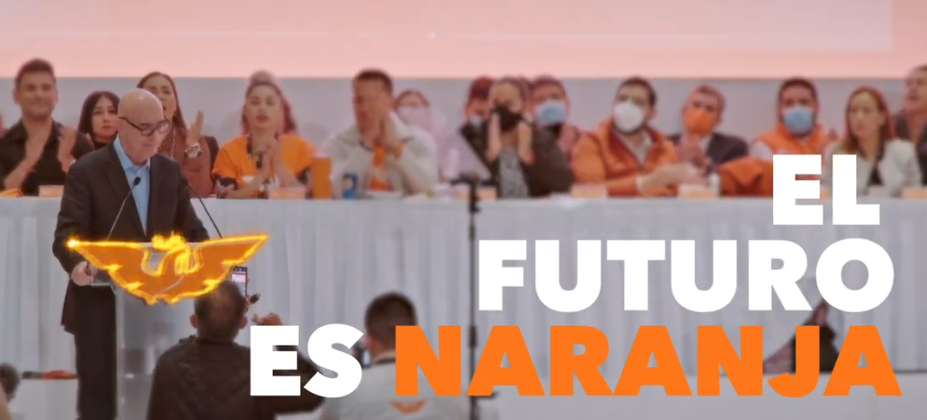 Con el lema «El Futuro Es Naranja»