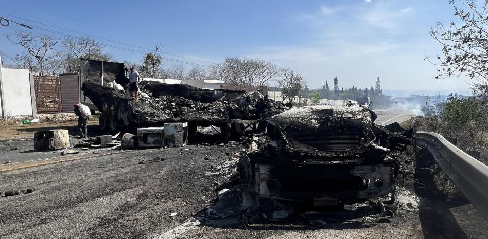 Enfrentamiento entre narcos en Chiapas deja dos muertos y vehículos incendiados