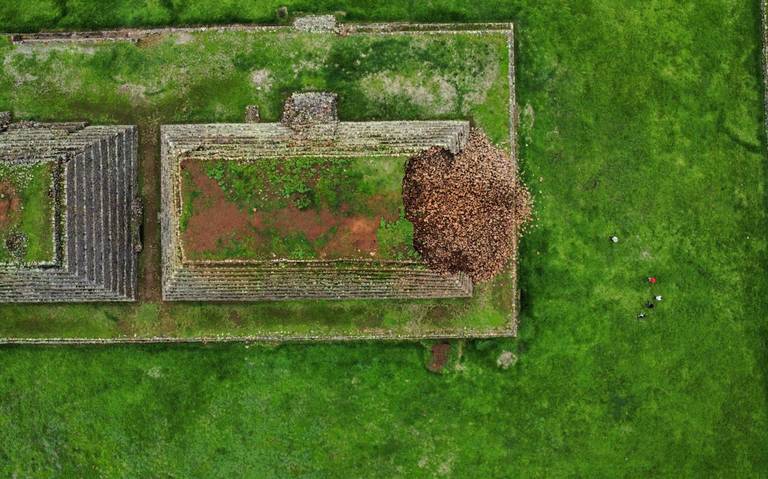 Restauración de pirámide en Ihuatzio podría extenderse más de un año